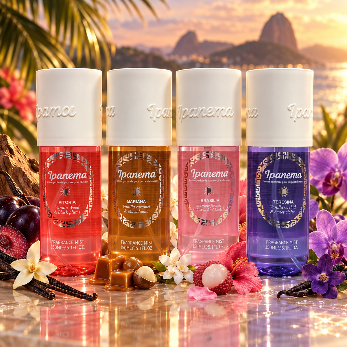 Lot de 8 Pièces - Assortiment de brumes 150 ml - Ipanema