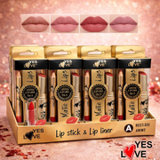 Lot De 24 Pièces - Duo Rouge à Lèvres + Crayon - Yes Love