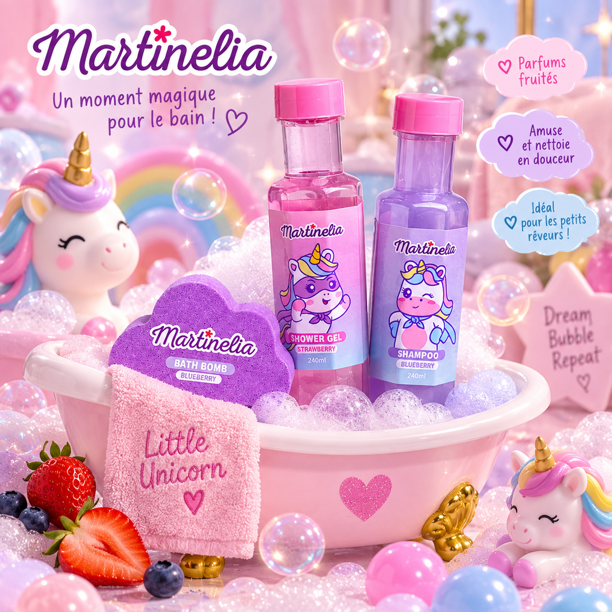 3 piece little unicorn box set Martinelia 90130