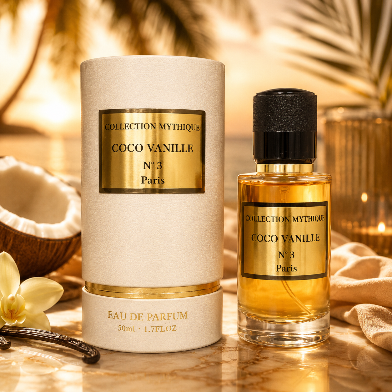 Lot de 6 Pièces - Parfum Coco Vanille N°3 Collection Mythique 50ml - Collection Mythique