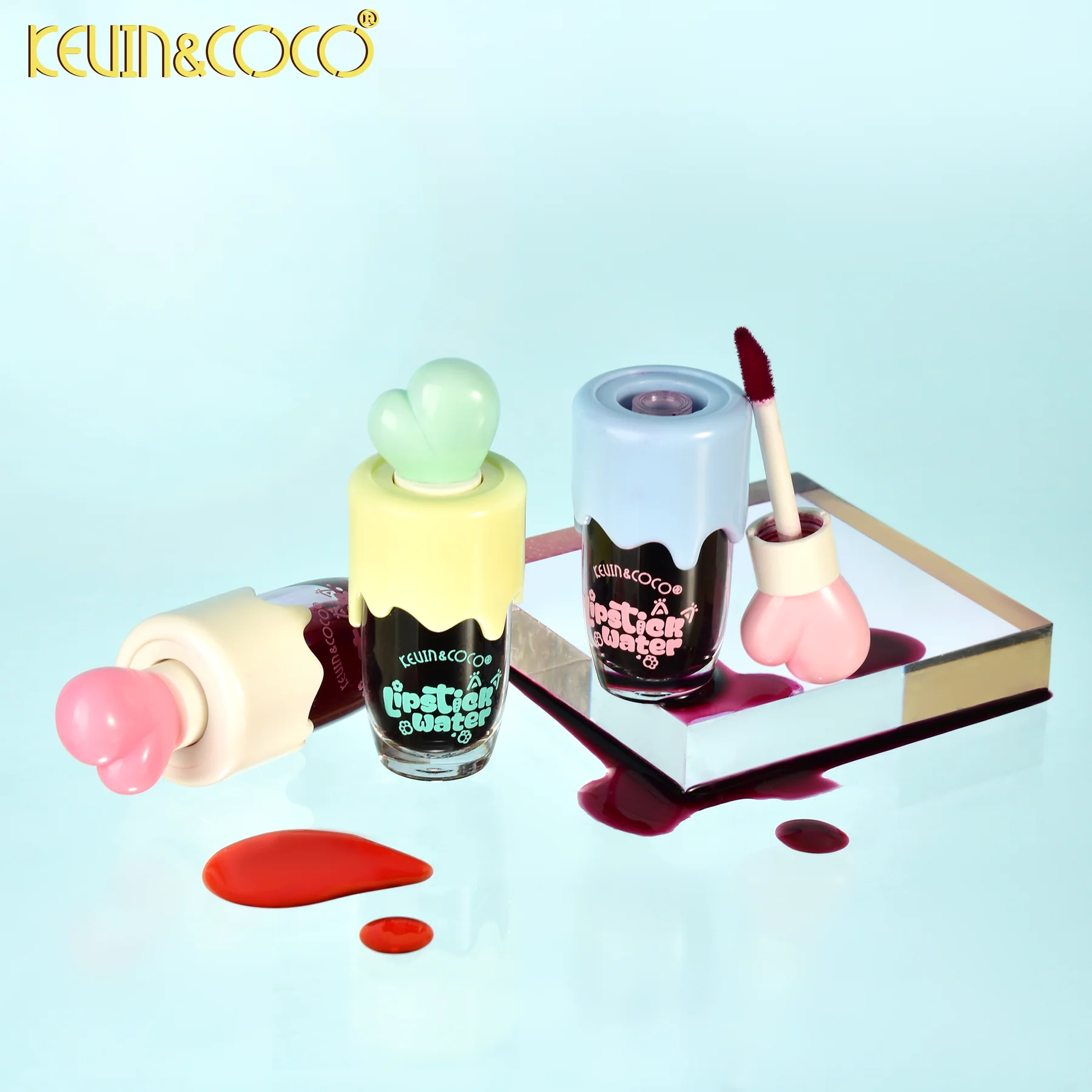 Lot de 36 Pièces - Rouge à lèvres Liquide Brillance et longue Tenue - Kevin & Coco