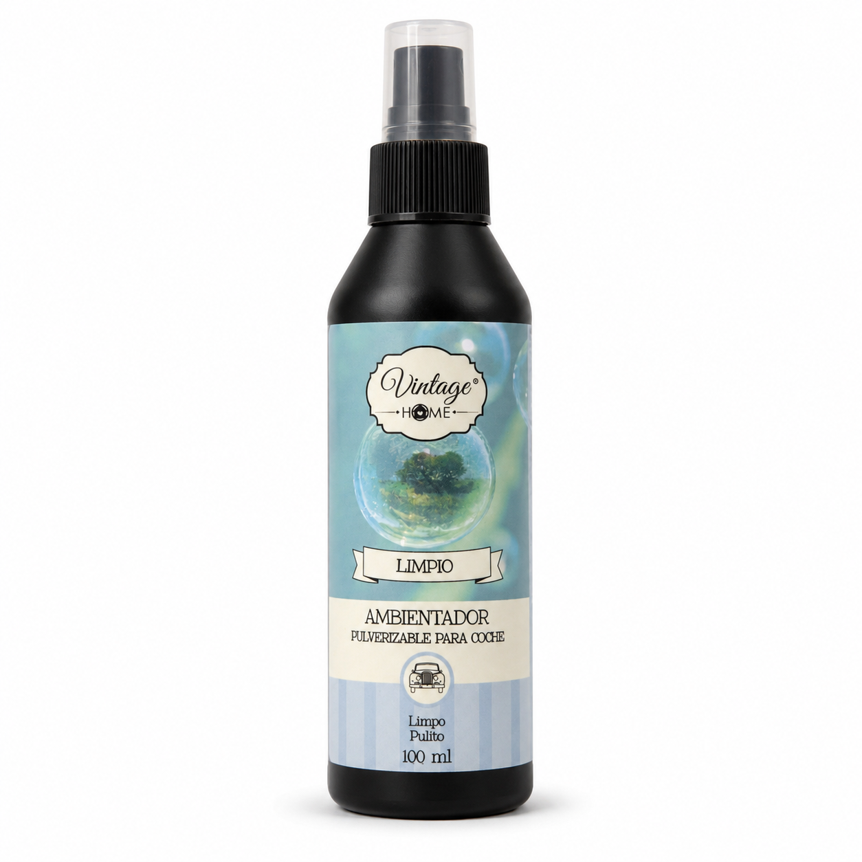 Lot de 12 Pièces - Spray Désodorisant Voiture Linge Frais 100ML - Vintage Home