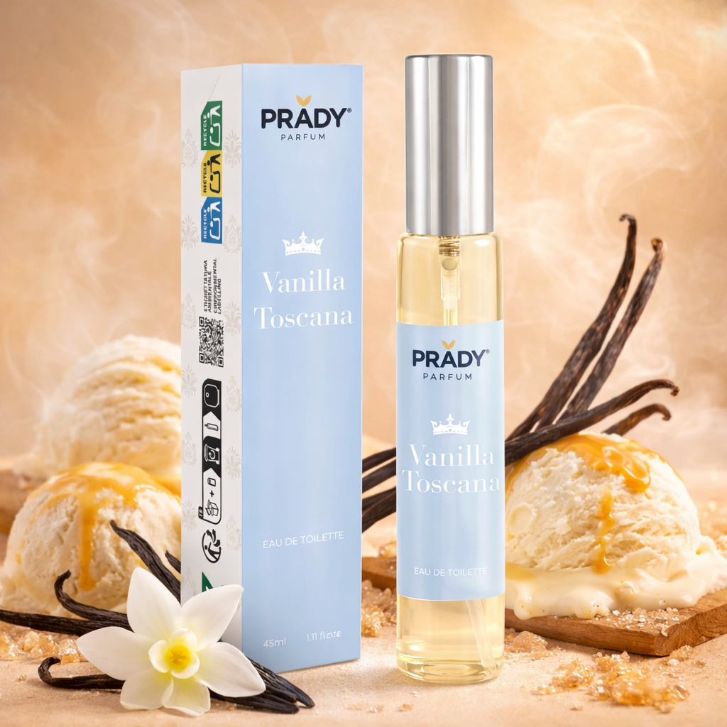 Lot de 6 Pièces - Eau de Toilette Vanilla Toscana 33ML - Prady