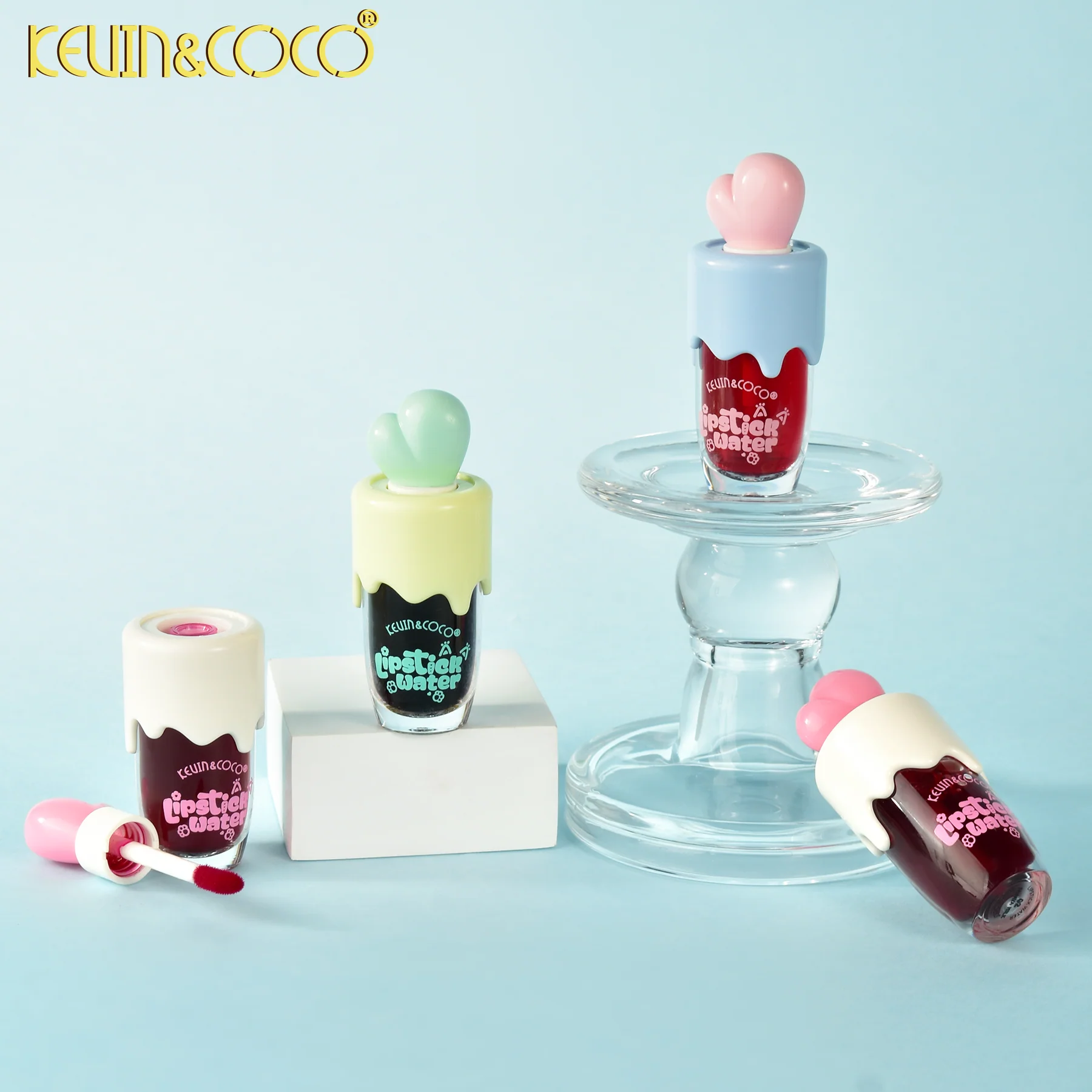 Lot de 36 Pièces - Rouge à lèvres Liquide Brillance et longue Tenue - Kevin & Coco