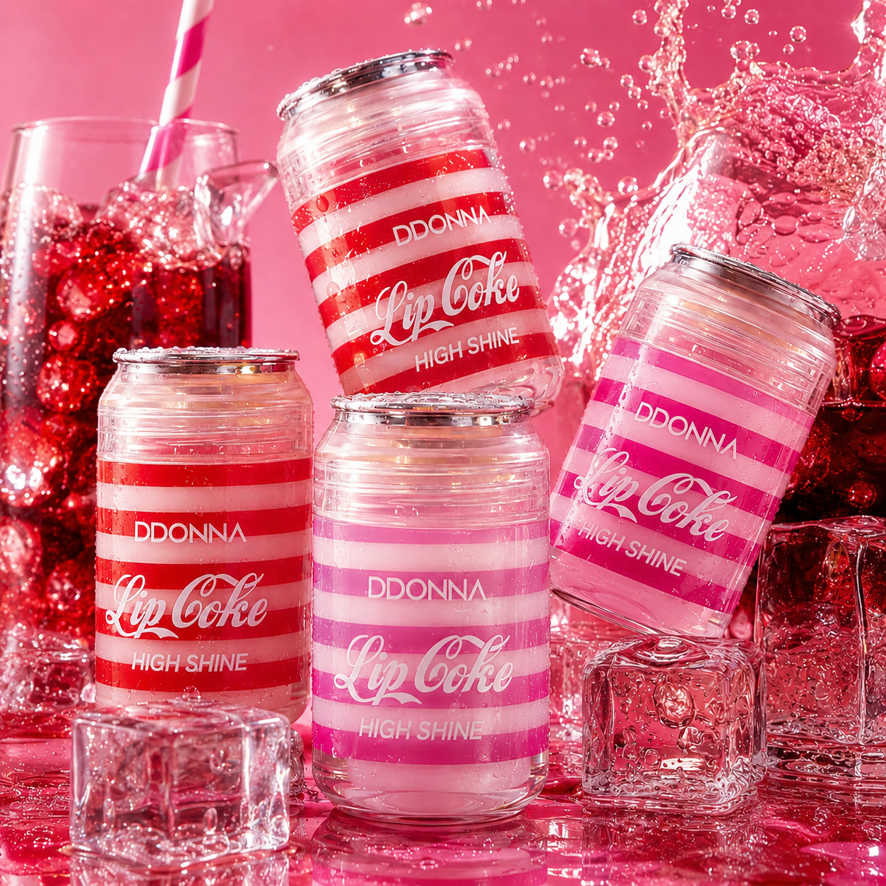 Lot de 24 Pièces - Lip Gloss "Lip Coke" Hydratant - D'donna