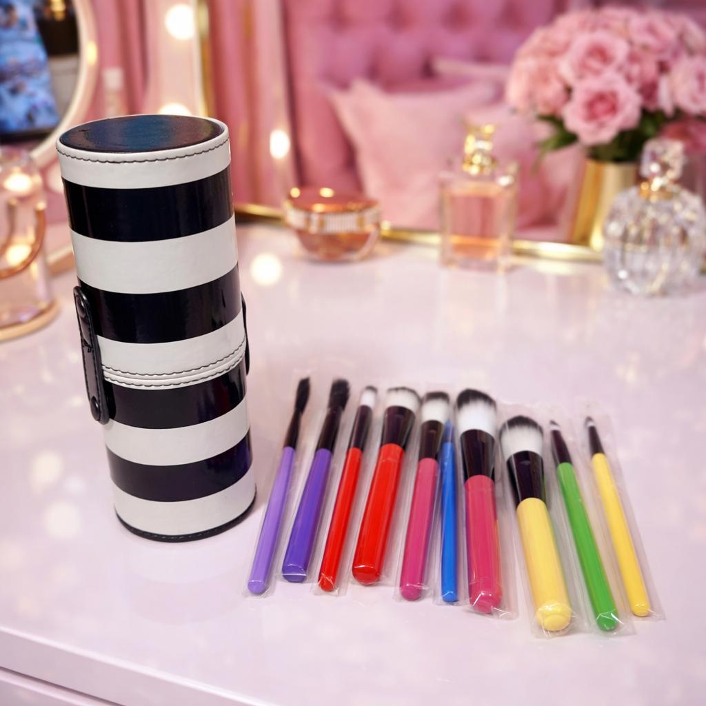 Lot de 2 Pièces - Trousse À Pinceaux Make Up Qualité Pro- Yes Love