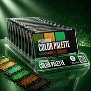 Set of 12 - Green Color Eyeshadows - 11149 - D'Donna