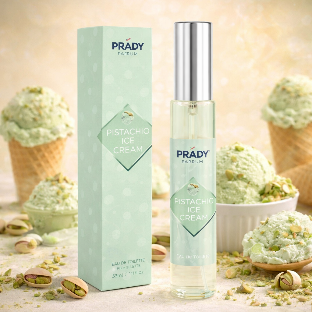 Lot de 6 Pièces - Eau de Toilette Pistachio Ice Cream 33ML - Prady