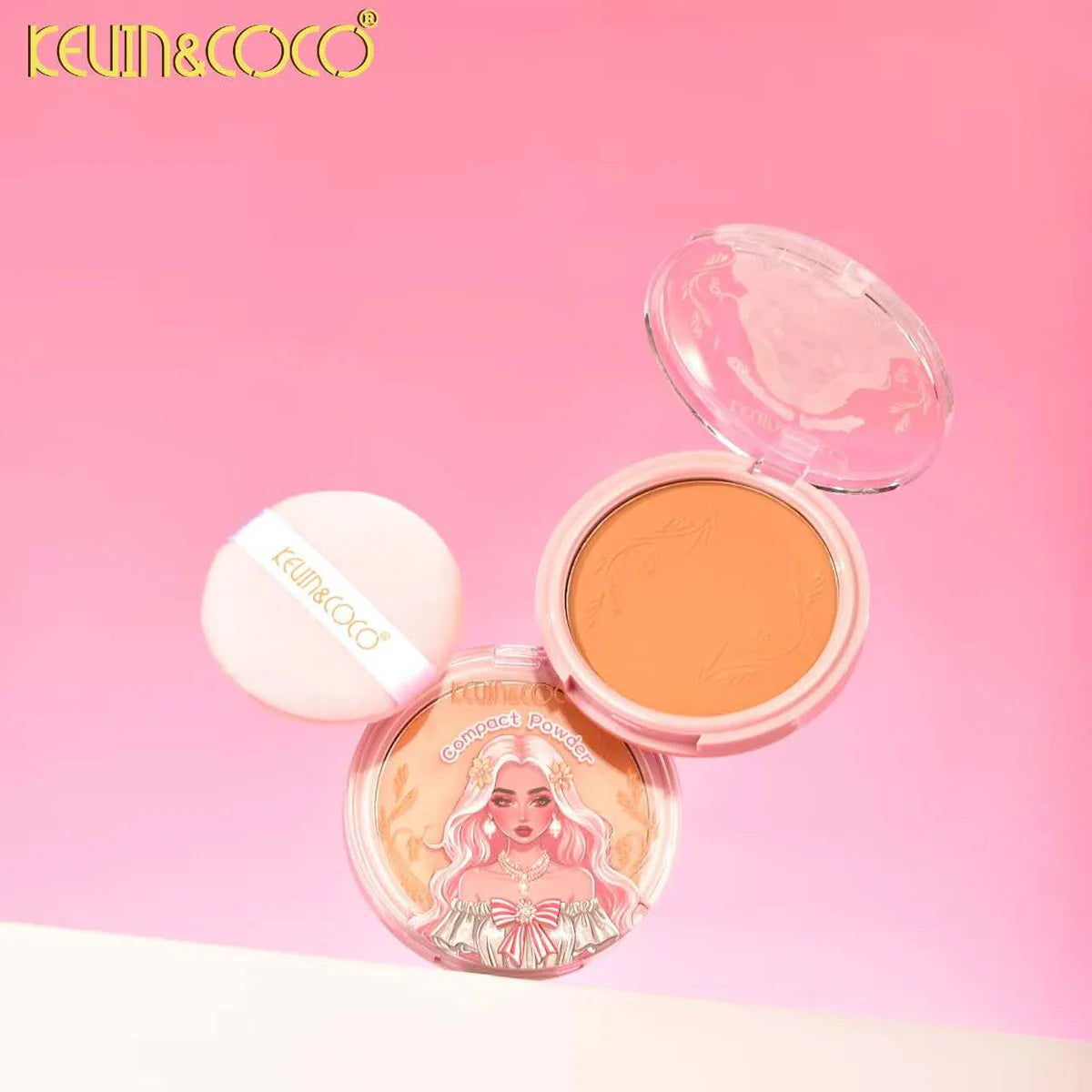 24-Piece Set - Magic Spark Silky Powder Cake - Smoothing & Mattifying Compact Powder - 4 Shades - Kevin & Coco