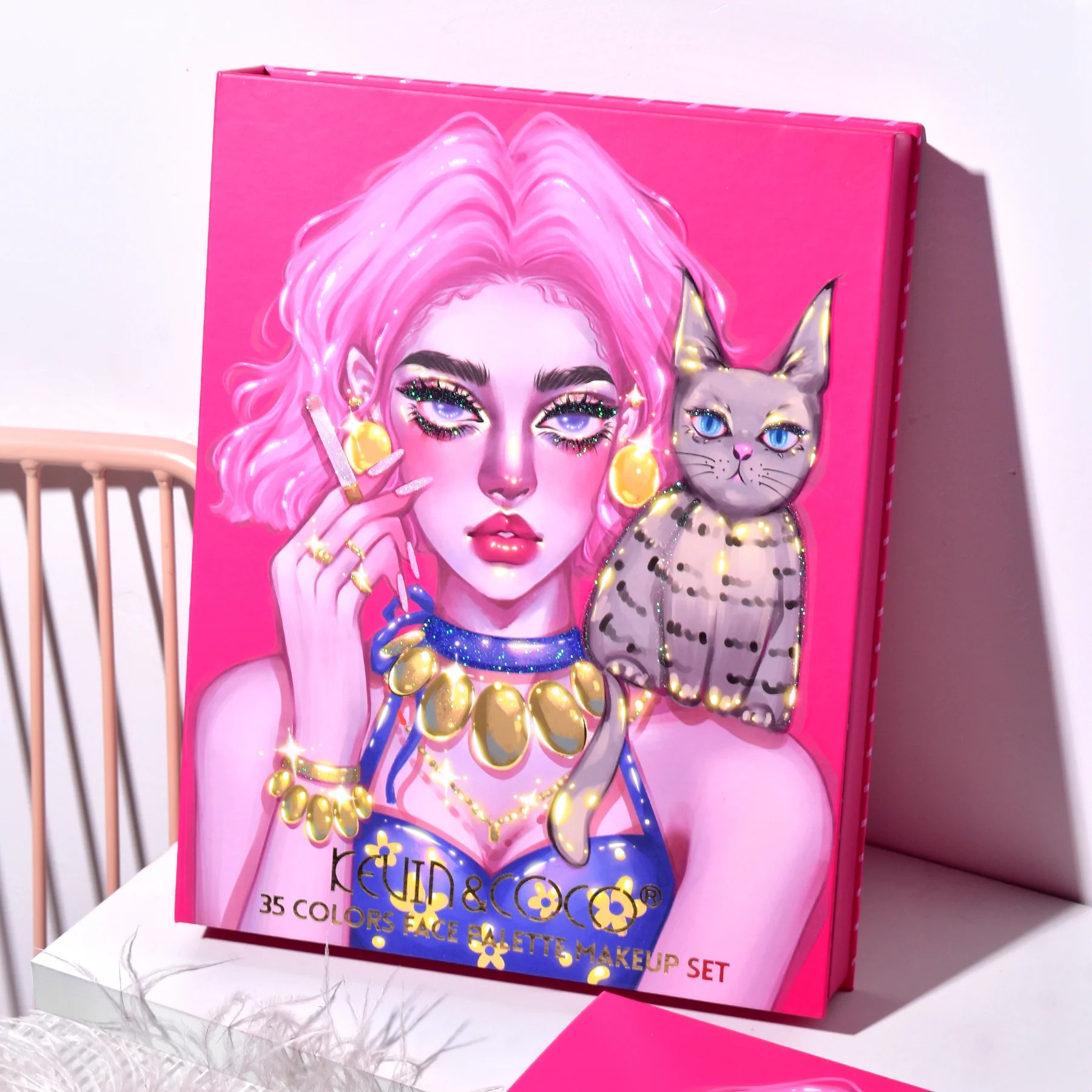 Lot de 6 (5,85€ la pièce) Palette Complète 35 Couleurs - KEVIN &COCO KC233945