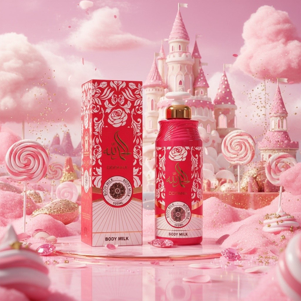 Lot de 6 (2,60€ La pièce) - Body Milk Candy 520ml - D'Donna